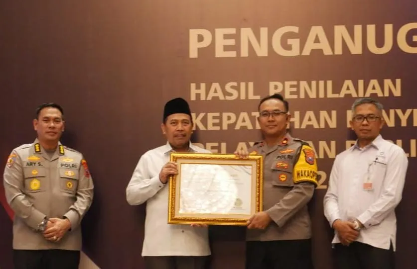 Polres Pamekasan Kembali Raih Penghargaan Dari Ombudsman RI