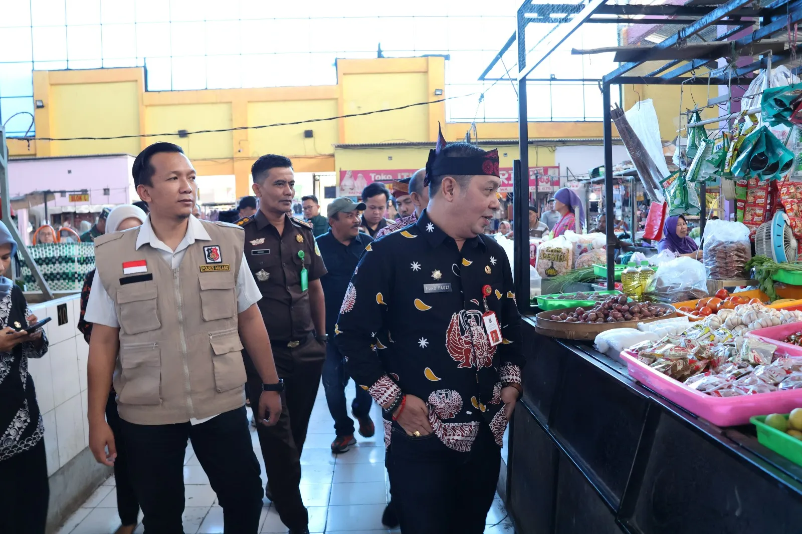 Jelang Nataru Satgas Pangan Polres Malang dan Forkopimda Sidak Pasar Pantau Stabilitas Harga Pangan