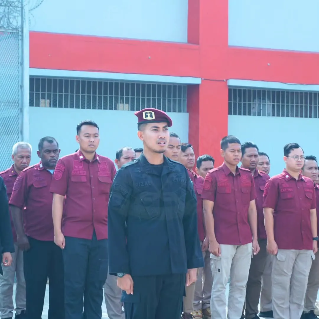 Rutan Surabaya Gelar Apel Kesiapsiagaan Natal 2024 dan Tahun Baru 2025