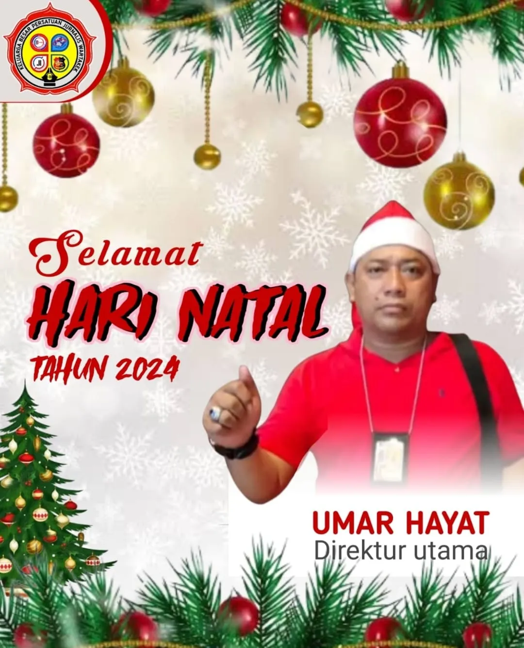 Direktur Utama PT Umar Sukses Jaya Beserta Staf Jajaran Redaksi Media Beritainvestigasinews.id Mengucapkan Selamat Hari Natal 2024 dan Tahun Baru 2025