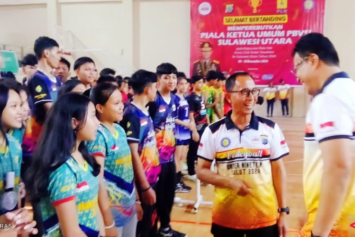 Wakapolda Peduli Voli Sulut Dapat Apresiasi Pemprov PBVSI Sulut