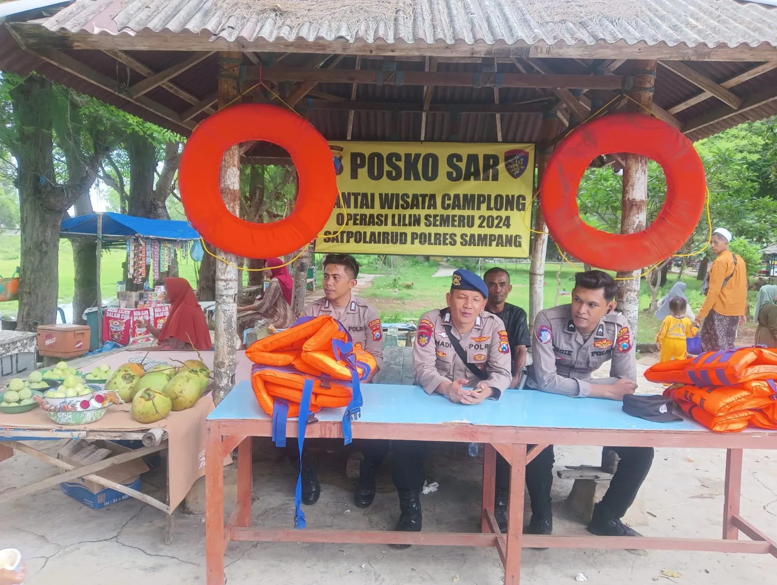 Dua Kapal Polisi Akan Disiagakan di Tempat Wisata Pantai dan Perairan Sampang Saat Libur Tahun Baru 2025
