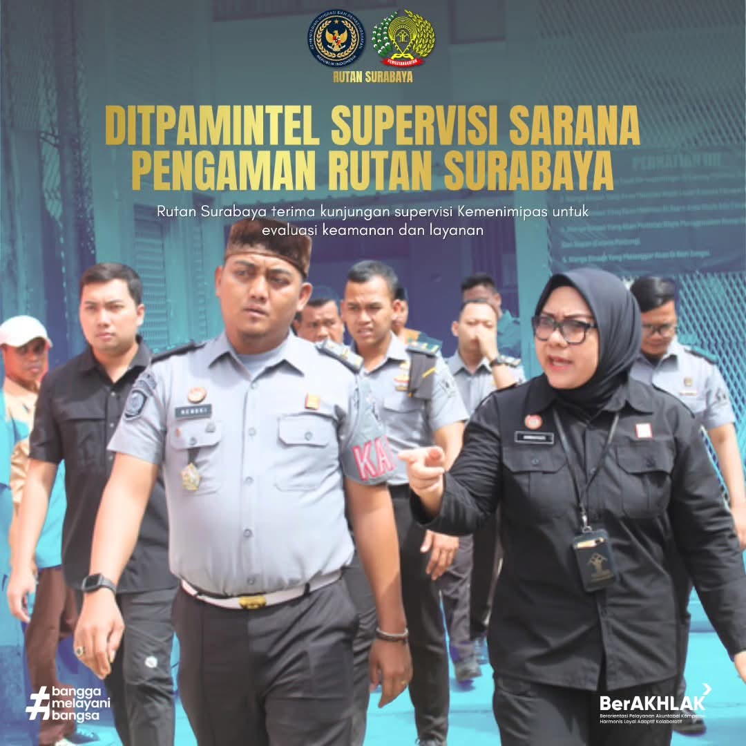 Rutan Surabaya Terima Kunjungan Dari Direktorat Pengamanan dan Intelijen Ditjen Pemasyarakatan Kemenimipas
