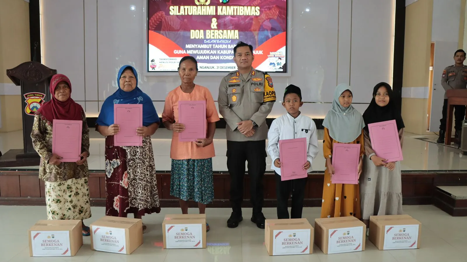 Polres Nganjuk Gelar Doa Bersama Lintas Agama Sambut Tahun Baru 2025