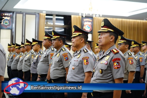 Kapolri Pimpin Upacara Kenaikan Pangkat Untuk 10.548 Perwira Polri