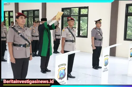 Sertijab Kasatreskrim Polres Bangkalan, AKBP Febri: Setiap Orang Ada Masanya, Setiap Masa Ada Orangnya