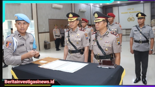 Kapolres Bondowoso Pimpin Sertijab Kasat Reskrim dan Wakapolres Bondowoso