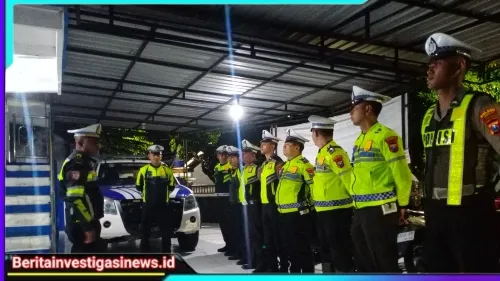 Satlantas Polres Sampang Gelar Patroli Tekan Angka Laka Lantas dan Antisipasi Balap Liar