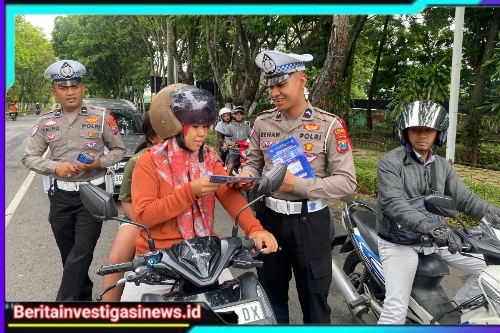Polres Magetan Ajak Masyarakat Tingkatkan Kesadaran Berlalu Lintas Melalui Public Address
