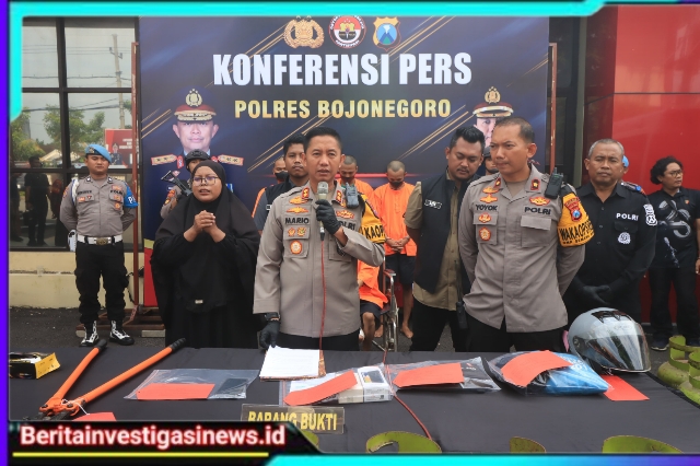 Polres Bojonegoro Berhasil Amankan Tersangka Sindikat Curat