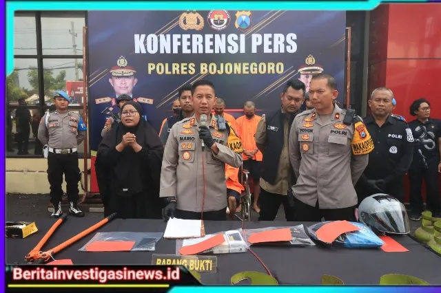 Polres Bojonegoro Berhasil Amankan Tersangka Sindikat Curat