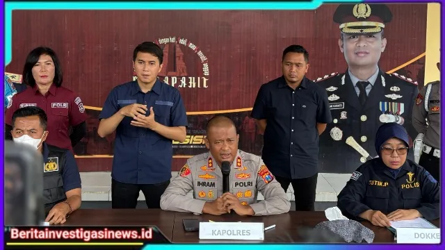 Kapolres Mojokerto Sampaikan Duka Mendalam Untuk Keluarga Korban Ledakan di Puri