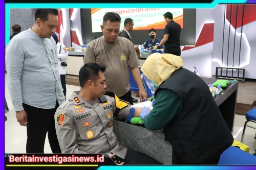 Cek Kondisi Kesehatan, Kapolres Bangkalan dan Jajaran Jalani Rikkes Berkala