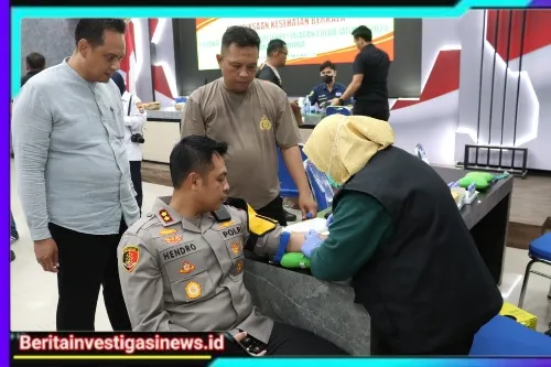 Cek Kondisi Kesehatan, Kapolres Bangkalan dan Jajaran Jalani Rikkes Berkala