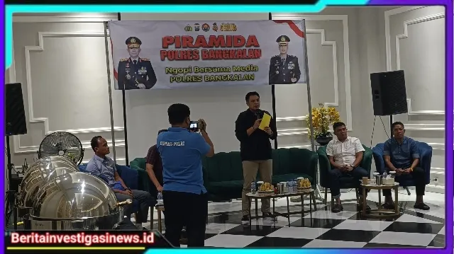 Jalin Sinergitas, Polres Bangkalan Gelar Piramida Bersama Awak Media