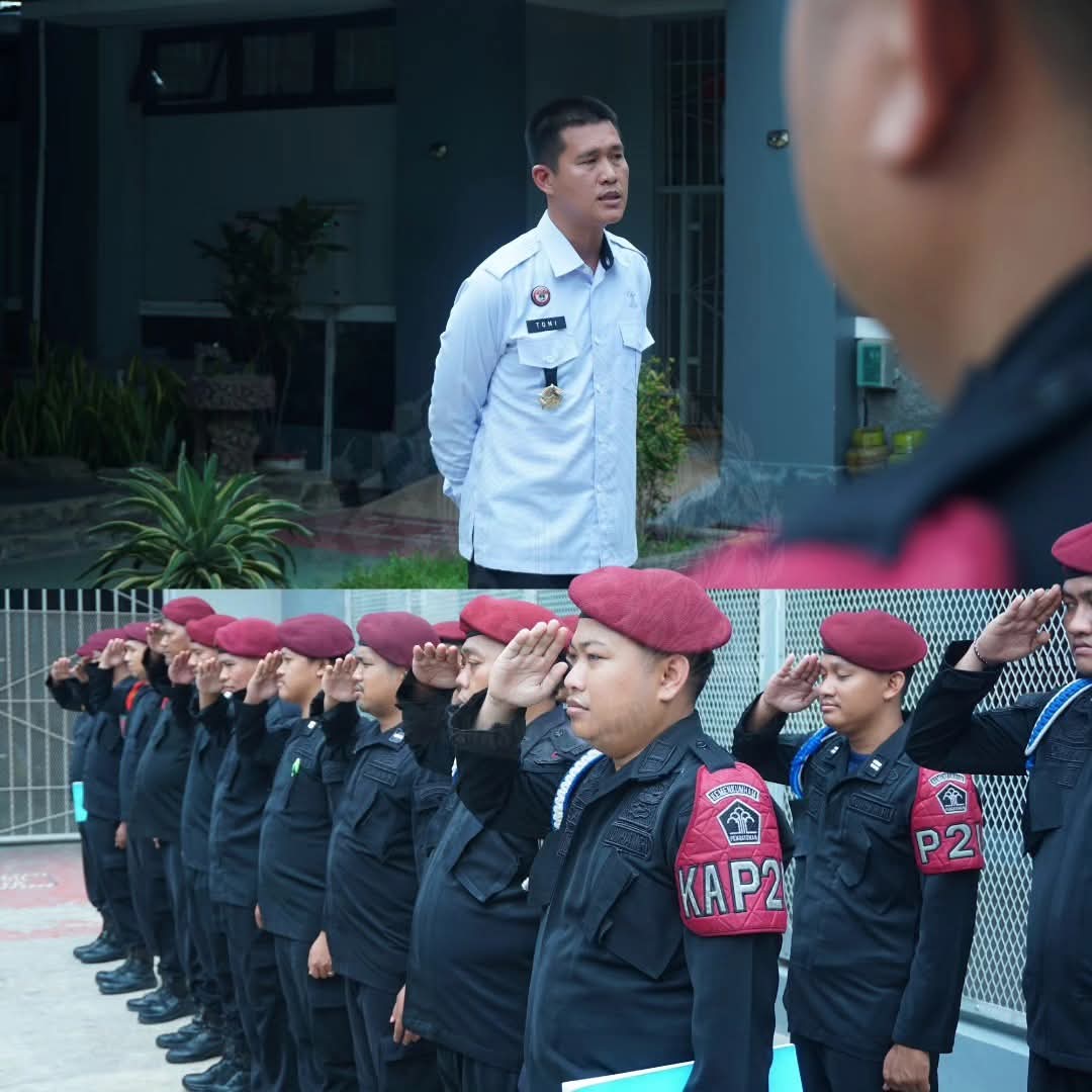 Kepala Rutan Surabaya Pimpin Apel Serah Terima Regu Pengamanan