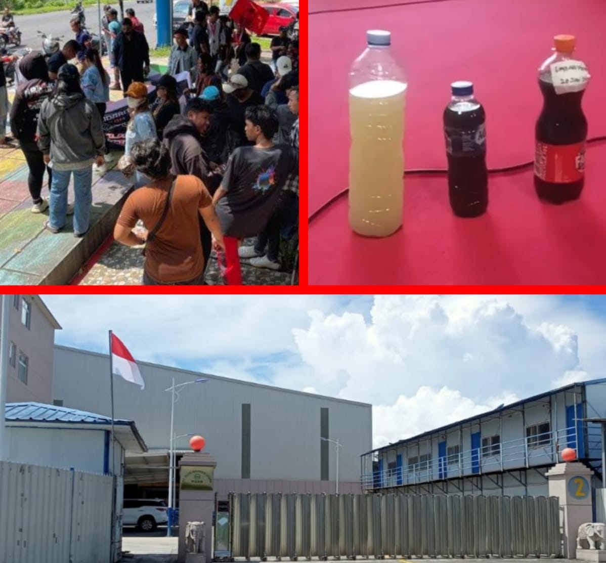 Aksi Unjuk Rasa Dari Masyarakat Tanjung Merah Kota Bitung Sulut, Meminta PT Futai Sulawesi Utara Ditutup