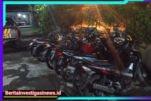 Beberapa Pelaku dan Motor Balap Liar Diamankan Petugas Polsek Grujukan
