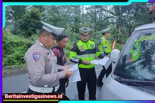 Patroli Subuh Upaya Preventi Satlantas Polres Bondowoso, Buntut Laka Tunggal di Ijen Tidak Terulang