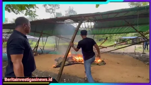 Tak Butuh Waktu Lama, Satreskrim Polres Bangkalan Bubarkan Arena Sabung Ayam di Modung