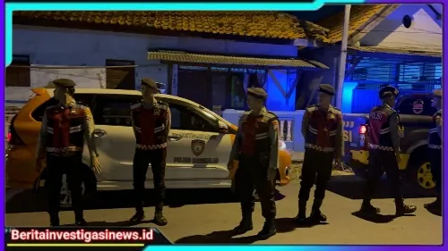 Sat Samapta Polres Bangkalan Gelar Patroli Antisipasi Terkait Adanya Balap Sepeda di Malam Hari