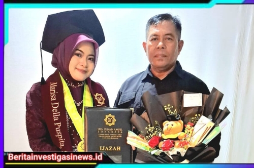 Marissa Della Puspita, S. Hum. Resmi Sandang Gelar Sarjana, Lulusan Terbaik Dari Universitas Sunan Ampel Surabaya