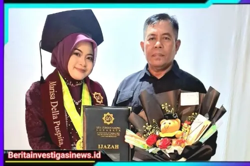 Marissa Della Puspita, S. Hum. Resmi Sandang Gelar Sarjana, Lulusan Terbaik Dari Universitas Sunan Ampel Surabaya