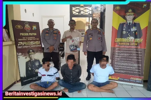 Polres Probolinggo Ringkus Tiga Tersangka Sindikat Pembobol ATM Asal Lampung