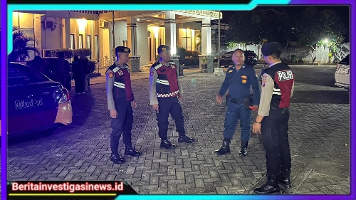 Polres Nganjuk Gelar Patroli Skala Besar Jelang dan Pasca Pembacaan putusan MK PHPU Pilkada 2024