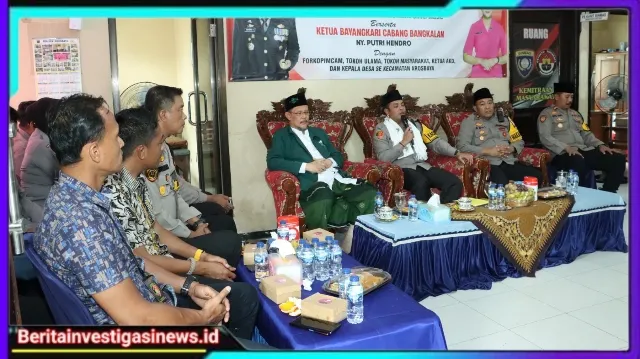 Kunjungan Kerja Ke Polsek Geger dan Arosbaya, Kapolres Bangkalan Tegaskan Larangan Sajam dan Senpi
