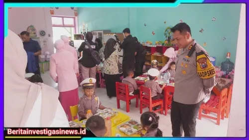 Kunker YKB Jatim, Kapolres Bangkalan Dampingi Ketua Bhayangkari Cabang Bangkalan Dukung Program Makan Bergizi Gratis