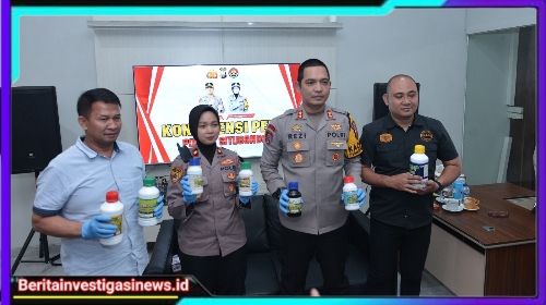 Polres Situbondo Berhasil Ungkap Produsen Pupuk Cair Illegal