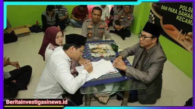 Cinta di Balik Jeruji: Kapolsek Rungkut Surabaya Fasilitasi Pernikahan Tahanan Kasus Curanmor 40 TKP