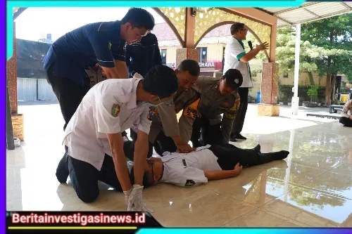 Polres Pelabuhan Tanjung Perak Bekali Bhabinkamtibmas Dengan Pelatihan PPGD