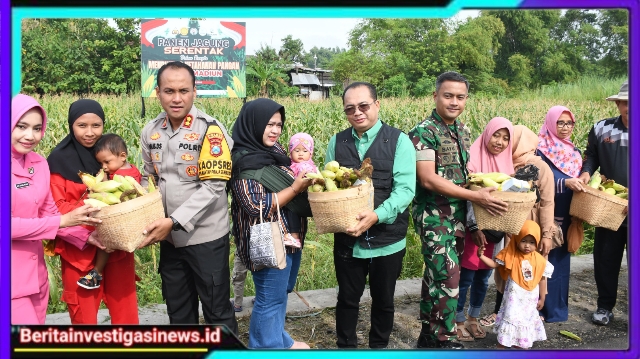 Polres Madiun Kota Panen Raya Jagung Untuk Dukung Ketahanan Pangan Nasional