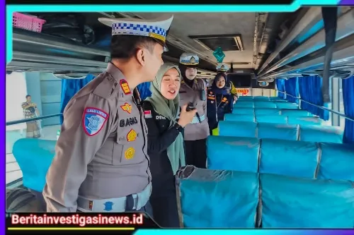 Tingkatkan Keselamatan Lalu Lintas, Polres Jember Gelar Ramp Check Angkutan Umum