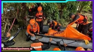 Tenggelam di Sungai Jagir Surabaya, Jenazah Pelajar SMP Berhasil Ditemukan Oleh Tim SAR Gabungan