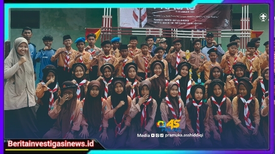 SMP As-Siddiqi Ikuti Kompetisi Yel Online Penggalang di Tingkat Nasional