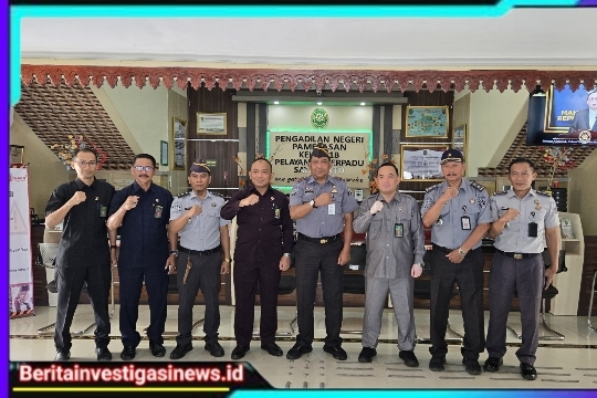 Perkuat Sinergitas di Bidang Hukum, Lapas Narkotika Kelas IIA Pamekasan Gelar Kunjungan ke Pengadilan Negeri Pamekasan