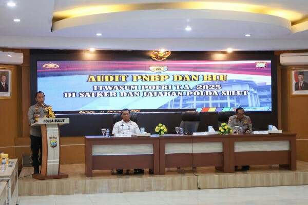 Tim Itwasum Polri Sambangi Polda Sulut, Lakukan Audit PNBP dan BLU
