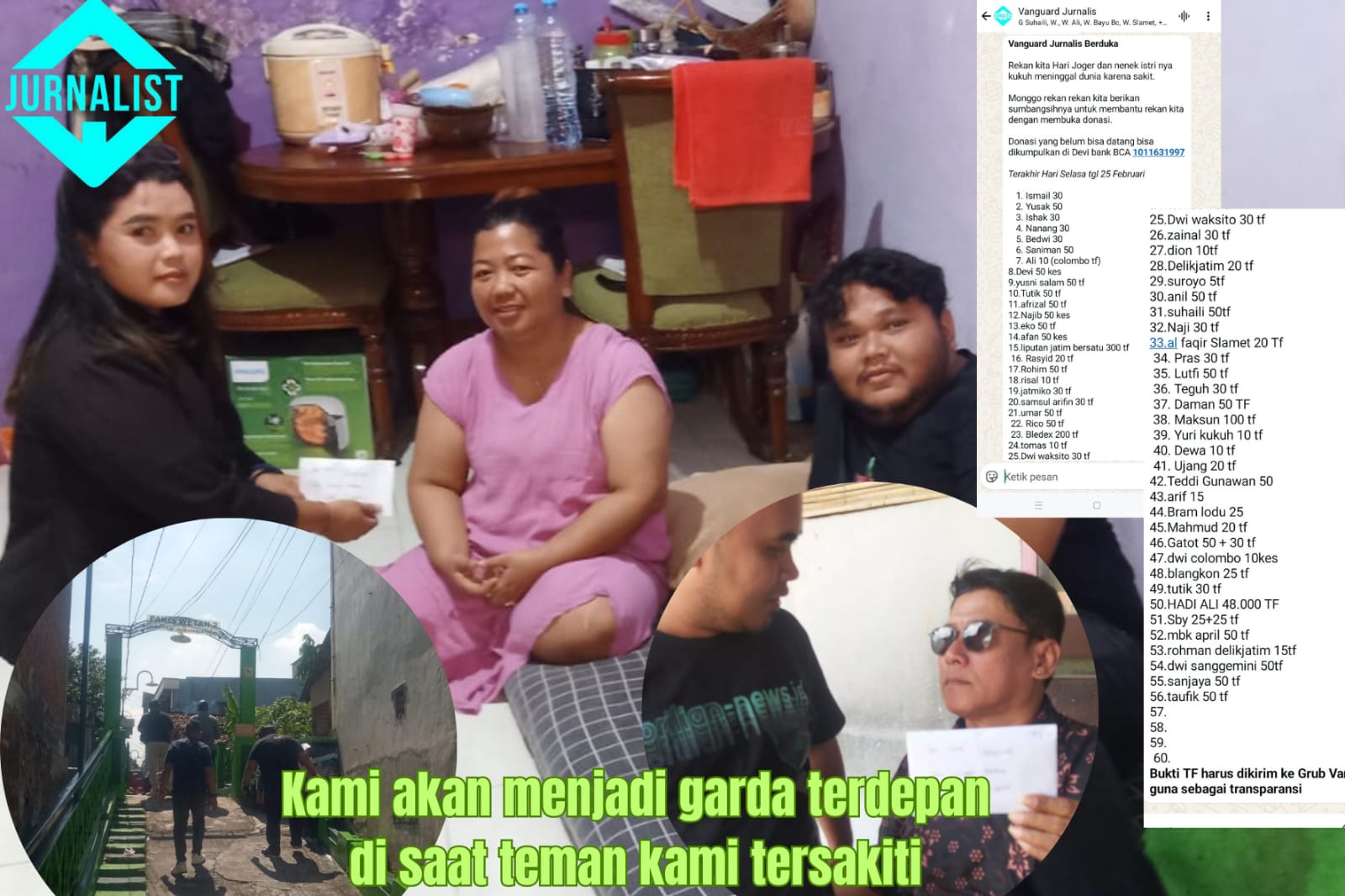 Jurnalis Vanguard Takziah ke Rumah Duka Wartawan Media Online Surabaya, Bentuk Solidaritas Profesi