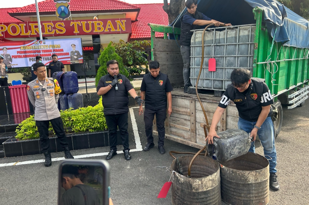 Polres Tuban Berhasil Gagalkan Penyalahgunaan BBM, Amankan 3,5 Ton Solar Bersubsidi
