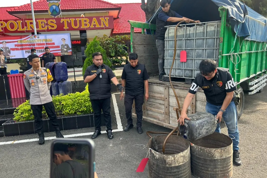 Polres Tuban Berhasil Gagalkan Penyalahgunaan BBM, Amankan 3,5 Ton Solar Bersubsidi