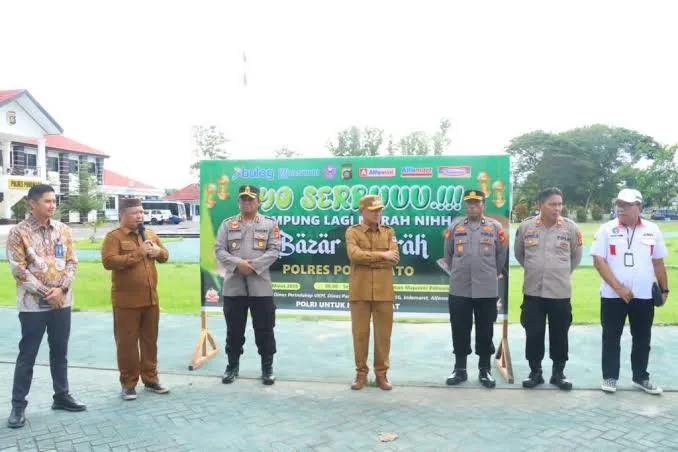Bupati Saipul Apresiasi Pasar Pangan Murah di Polres Pohuwato