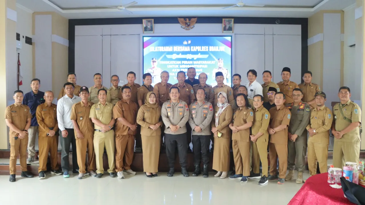 Silaturahmi Kapolres Nganjuk dan AKD, Perkuat Sinergi Tangkal Premanisme di Desa
