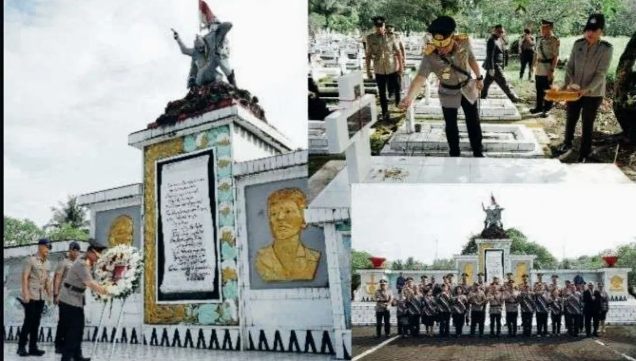 Kapolda Sulut Pimpin Ziarah Rombongan ke TMP Kairagi, Jelang Hari Bhayangkara ke-79