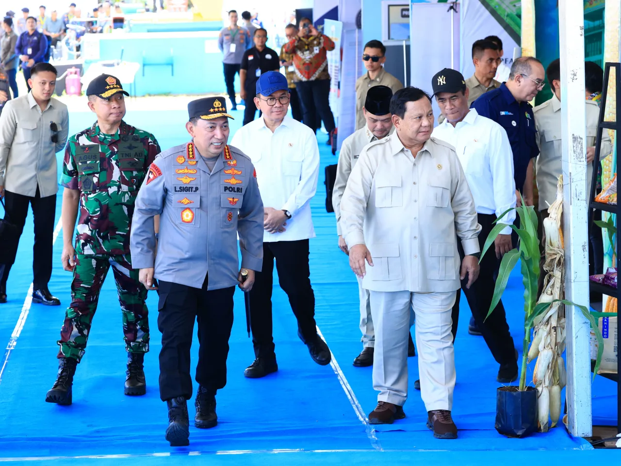 Presiden Prabowo Senang Panen Raya Jagung Inisiasi Polri Berhasil