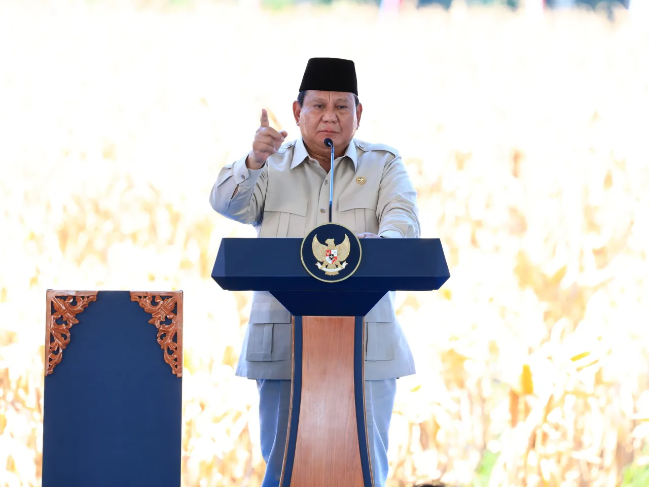 Presiden Apresiasi Peran Polri dan Koperasi dalam Panen Raya Jagung di Bengkayang