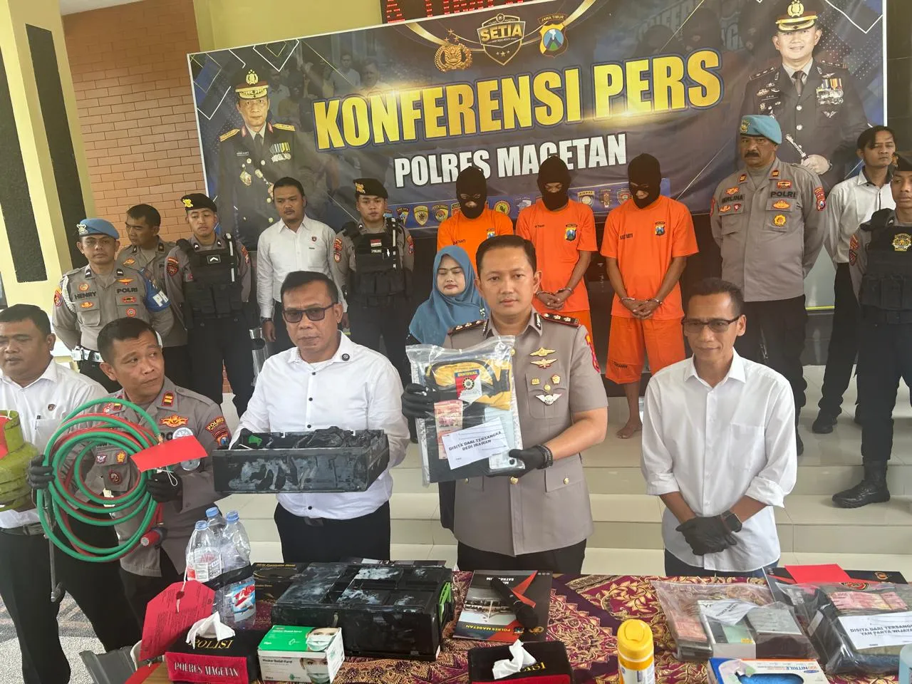 Polres Magetan Berhasil Tangkap Komplotan Pembobol ATM Lintas Provinsi