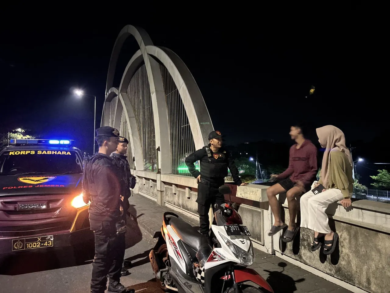 Polres Jember Tingkatkan Patroli Kamtibmas Jelang Malam 1 Suro
